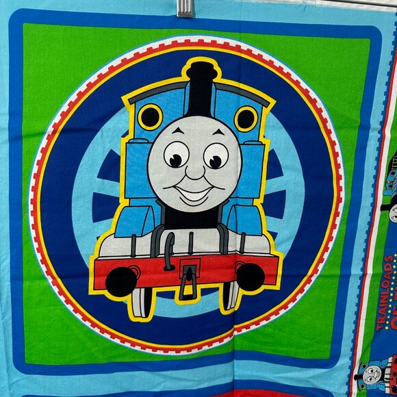 Fabric Panel Thomas the Train & Friends 2005 Cotton 35 x 45” Pillow Panels - Picture 2 of 5
